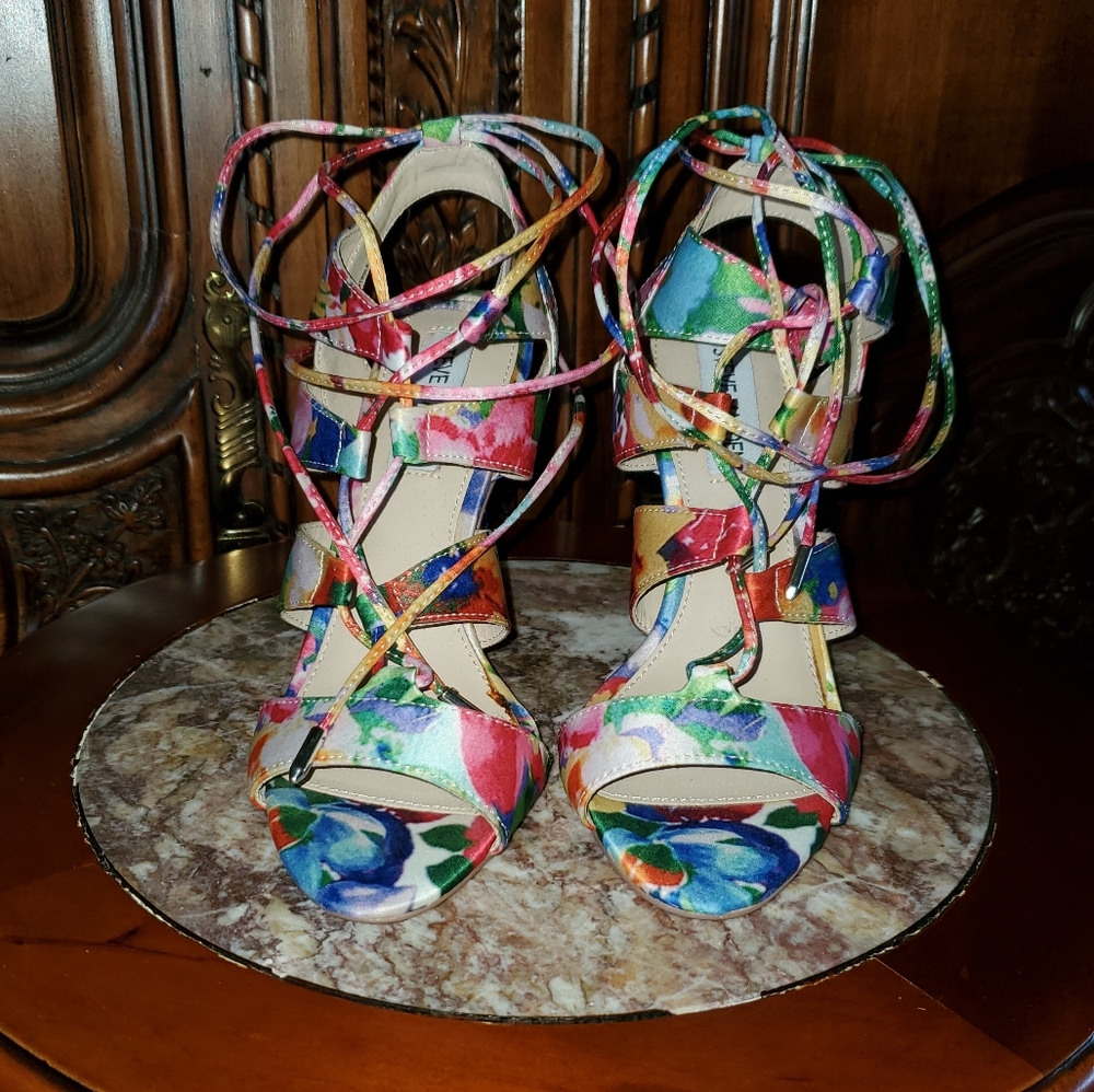 STEVE MADDEN Sandalia Lace Up Sandals Size 6 - Picture 3 of 9